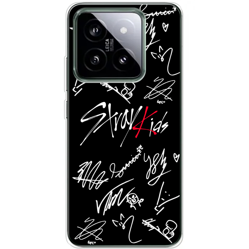 Чехол BoxFace Xiaomi 14 Pro Stray Kids автограф