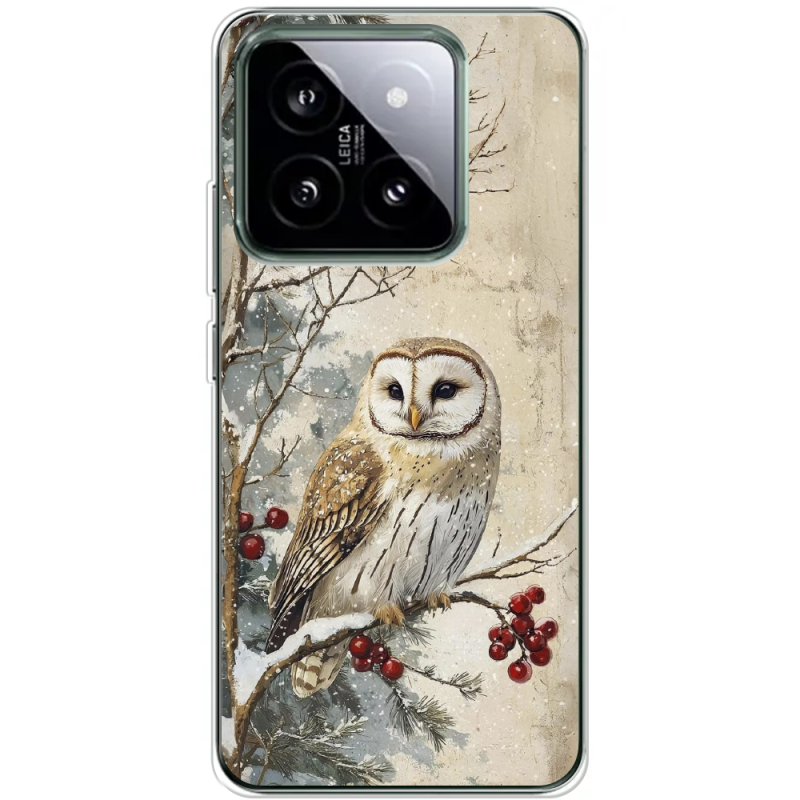 Чехол BoxFace Xiaomi 14 Pro Christmas Owl