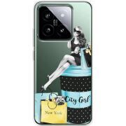 Прозрачный чехол BoxFace Xiaomi 14 Pro City Girl