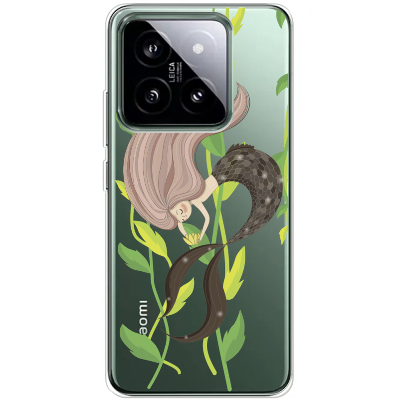 Прозрачный чехол BoxFace Xiaomi 14 Pro Cute Mermaid