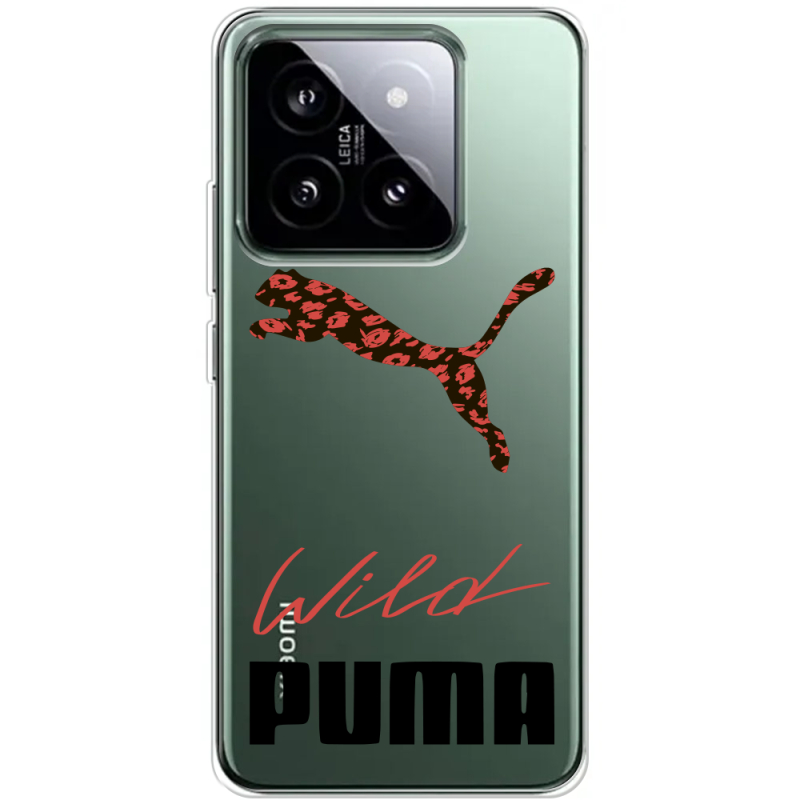 Прозрачный чехол BoxFace Xiaomi 14 Pro Wild Cat