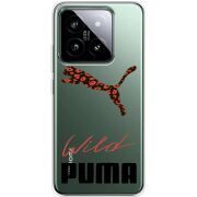 Прозрачный чехол BoxFace Xiaomi 14 Pro Wild Cat