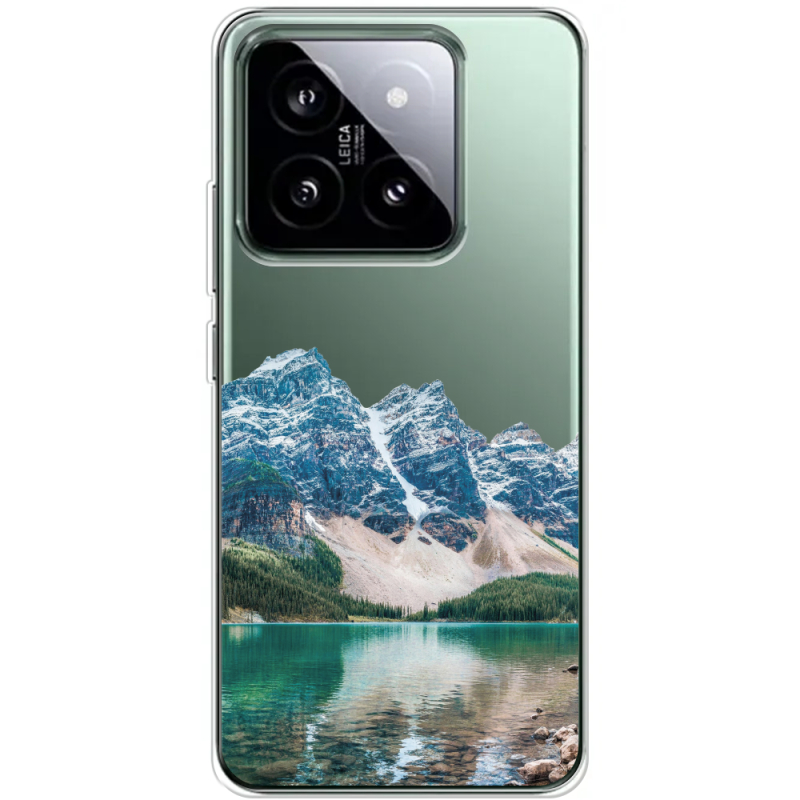 Прозрачный чехол BoxFace Xiaomi 14 Pro Blue Mountain