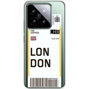 Прозрачный чехол BoxFace Xiaomi 14 Pro Ticket London
