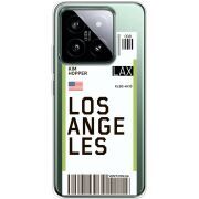 Прозрачный чехол BoxFace Xiaomi 14 Pro Ticket Los Angeles