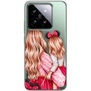 Прозрачный чехол BoxFace Xiaomi 14 Pro Mouse Girls