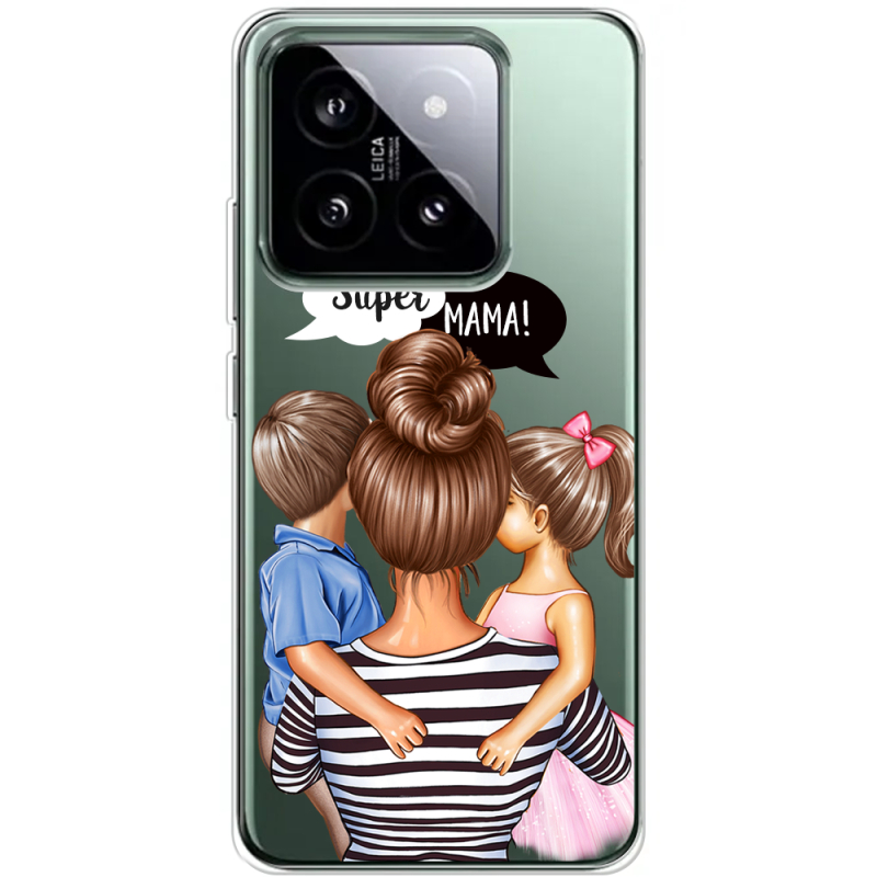 Прозрачный чехол BoxFace Xiaomi 14 Pro Super Mama