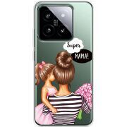 Прозрачный чехол BoxFace Xiaomi 14 Pro Super Mama and Daughter