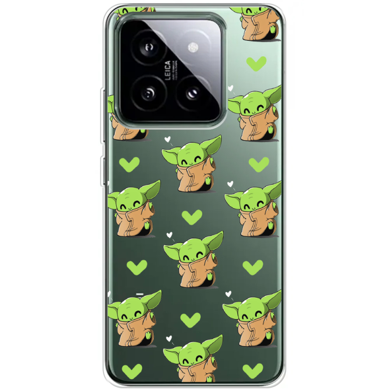 Прозрачный чехол BoxFace Xiaomi 14 Pro Pattern Baby Yoda