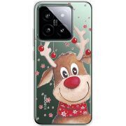 Прозрачный чехол BoxFace Xiaomi 14 Pro Winter Deer