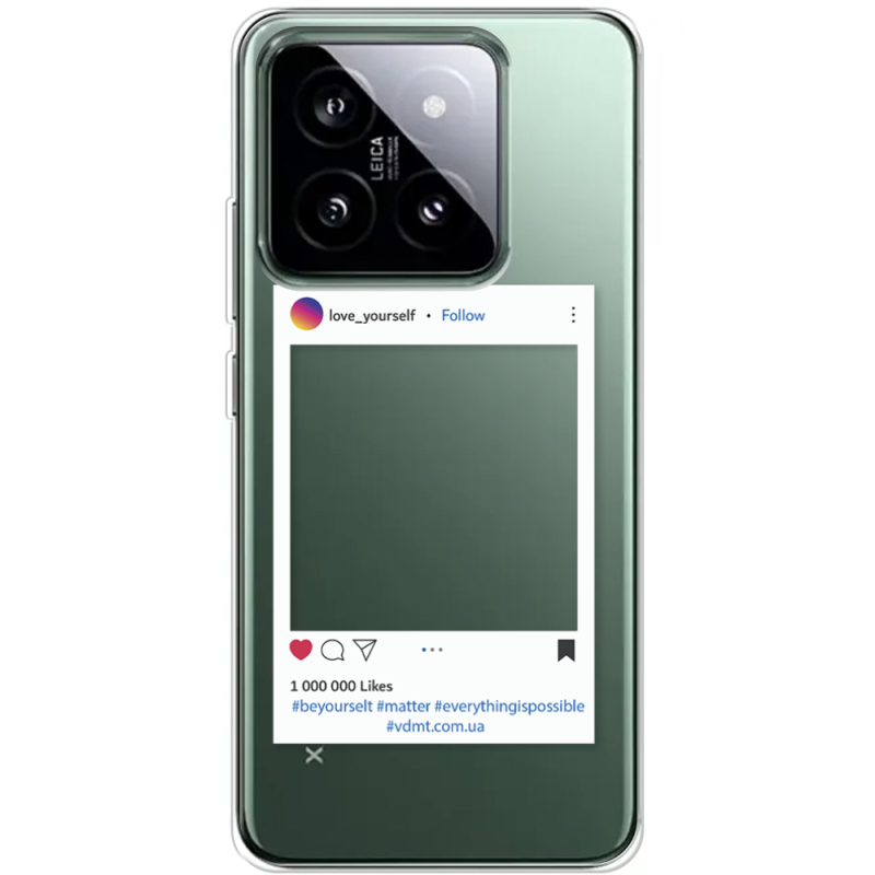 Прозрачный чехол BoxFace Xiaomi 14 Pro Insta