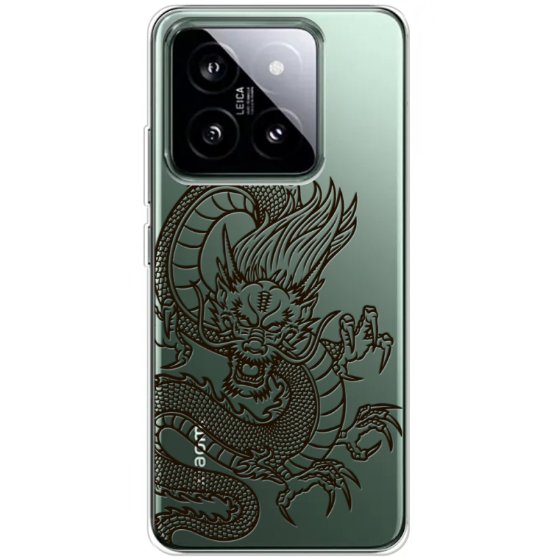 Прозрачный чехол BoxFace Xiaomi 14 Pro Chinese Dragon