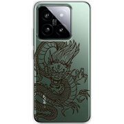 Прозрачный чехол BoxFace Xiaomi 14 Pro Chinese Dragon