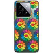 Прозрачный чехол BoxFace Xiaomi 14 Pro Hippie Flowers
