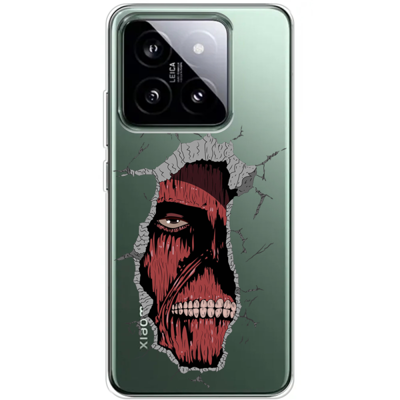 Прозрачный чехол BoxFace Xiaomi 14 Pro Нападение Титана