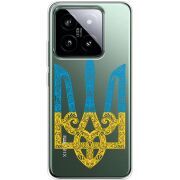 Прозрачный чехол BoxFace Xiaomi 14 Pro Gold Trident