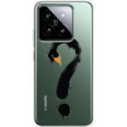 Прозрачный чехол BoxFace Xiaomi 14 Pro Swan question