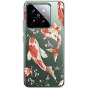 Прозрачный чехол BoxFace Xiaomi 14 Pro Japanese Koi Fish