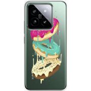 Прозрачный чехол BoxFace Xiaomi 14 Pro Donuts