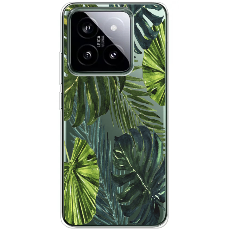 Прозрачный чехол BoxFace Xiaomi 14 Pro Palm Tree