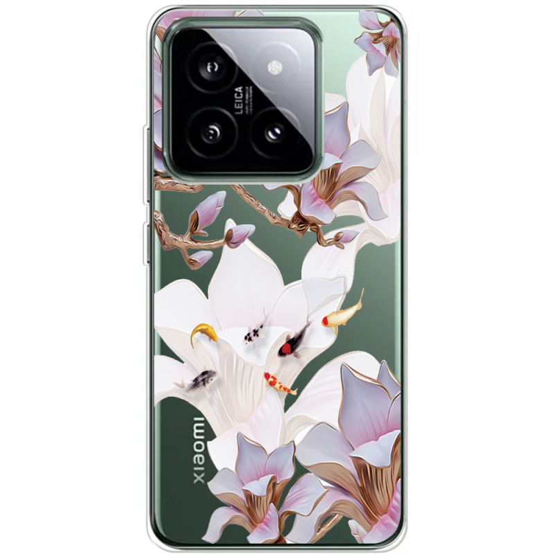 Прозрачный чехол BoxFace Xiaomi 14 Pro Chinese Magnolia