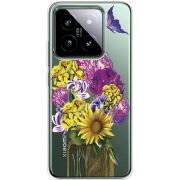 Прозрачный чехол BoxFace Xiaomi 14 Pro My Bouquet