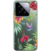 Прозрачный чехол BoxFace Xiaomi 14 Pro Tropical