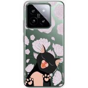 Прозрачный чехол BoxFace Xiaomi 14 Pro Meow