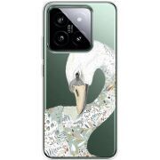 Прозрачный чехол BoxFace Xiaomi 14 Pro Swan