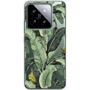 Прозрачный чехол BoxFace Xiaomi 14 Pro Banana Leaves