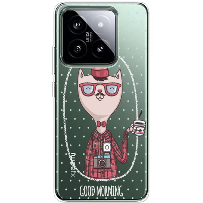 Прозрачный чехол BoxFace Xiaomi 14 Pro Good Morning