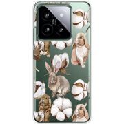 Прозрачный чехол BoxFace Xiaomi 14 Pro Cotton and Rabbits