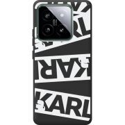 Черный чехол BoxFace Xiaomi 14 Pro White Karl