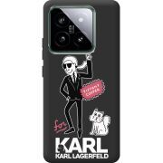Черный чехол BoxFace Xiaomi 14 Pro For Karl