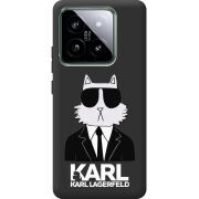 Черный чехол BoxFace Xiaomi 14 Pro Cat in Black