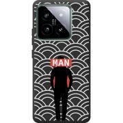 Черный чехол BoxFace Xiaomi 14 Pro Man Pattern