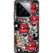 Черный чехол BoxFace Xiaomi 14 Pro Rock Graffiti