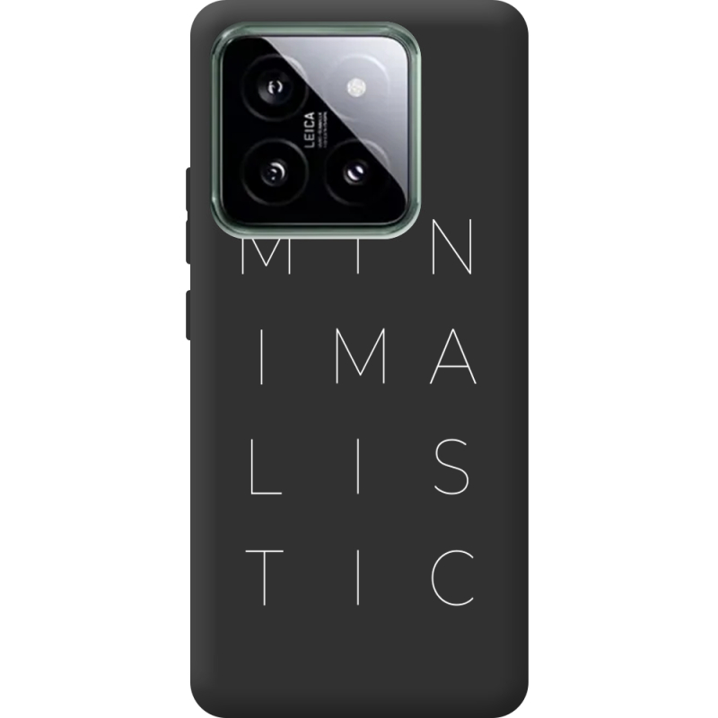 Черный чехол BoxFace Xiaomi 14 Pro Minimalistic