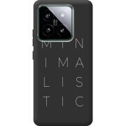 Черный чехол BoxFace Xiaomi 14 Pro Minimalistic