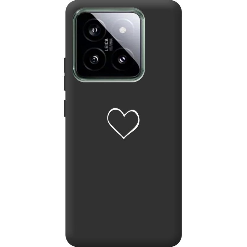Черный чехол BoxFace Xiaomi 14 Pro My Heart