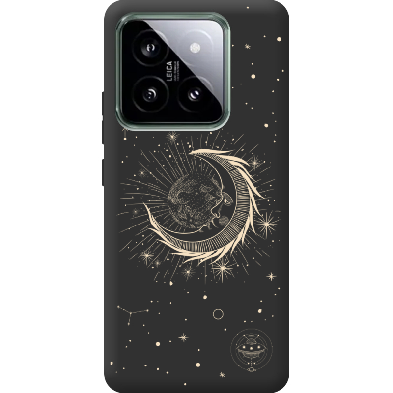 Черный чехол BoxFace Xiaomi 14 Pro Moon