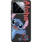 Черный чехол BoxFace Xiaomi 14 Pro Гавайський гість Stich