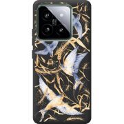 Черный чехол BoxFace Xiaomi 14 Pro Ластівки