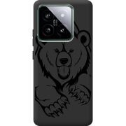 Черный чехол BoxFace Xiaomi 14 Pro Grizzly Bear
