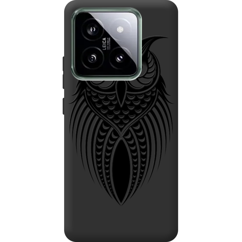 Черный чехол BoxFace Xiaomi 14 Pro Owl