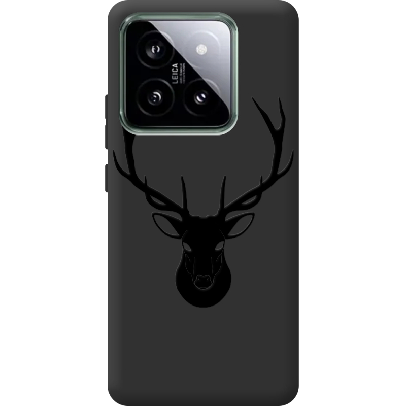 Черный чехол BoxFace Xiaomi 14 Pro Deer