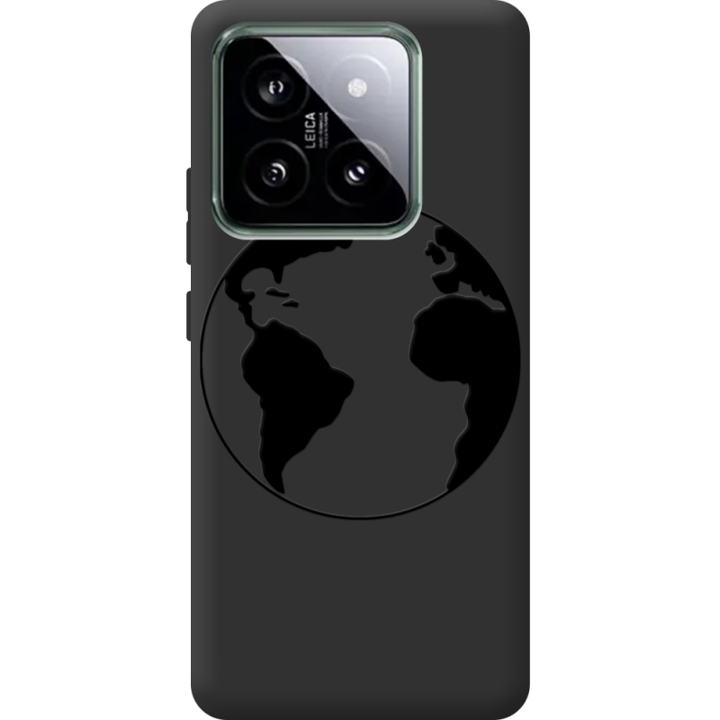 Черный чехол BoxFace Xiaomi 14 Pro Earth