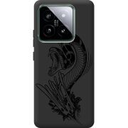 Черный чехол BoxFace Xiaomi 14 Pro Snake
