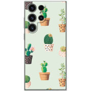 Чехол BoxFace Samsung Galaxy S24 Ultra L-green Cacti