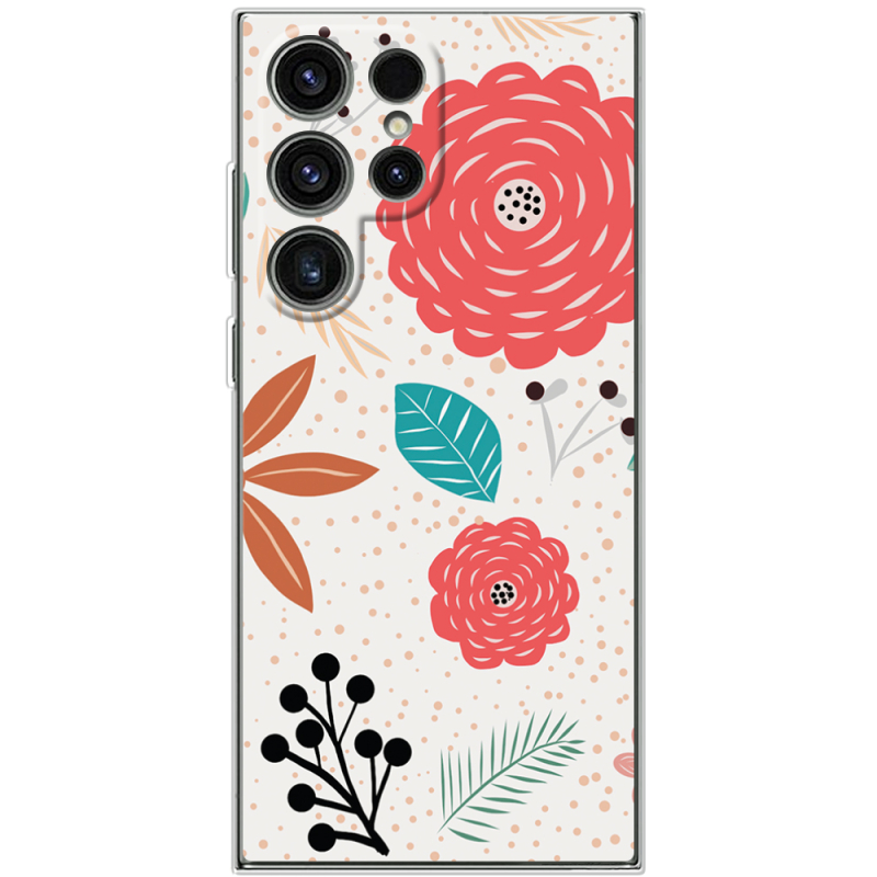 Чехол BoxFace Samsung Galaxy S24 Ultra Line Flowers